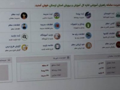 سامانه راهبران آموزشی لرستان رونمایی شد