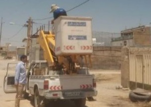 قطع برق ۱۰ حلقه چاه کشاورزی متخلف در رومشکان