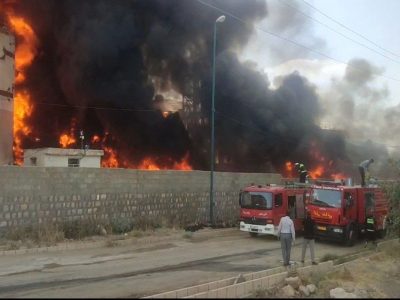 شرکت پترو پالایش گهر دورود دچار حریق شد