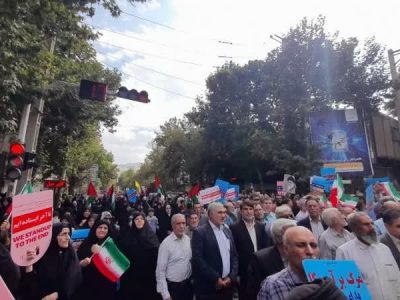 راهپیمایی حمایت از مردم فلسطین در شهرهای لرستان برگزار شد