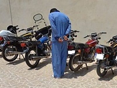 دستگیری سارق و کشف موتور سیکلت سرقتی در دورود