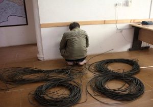 دستگیری سارق کابل های مخابراتی در الیگودرز