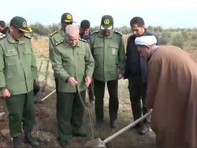 مراسم مشترک روز درختکاری در نیرو‌های مسلح لرستان