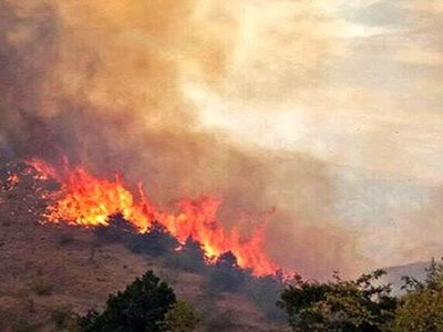 آتش‌سوزی در کوه لهور معمولان