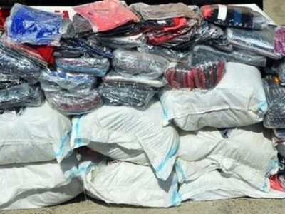 کشف لباس های میلیاردی قاچاق در پلدختر