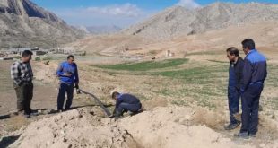 پروژه خط آبرسانی به روستای بابابهرام پلدختر به اتمام رسید