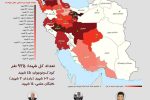 آمار شهدای حمله رژیم صهیونی به ایران