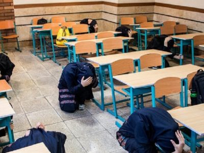 مانور ایمنی و زلزله در مدارس پلدختر برگزار شد