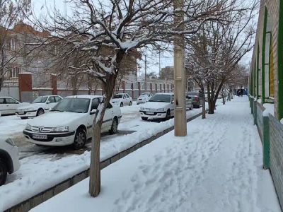 بارش برف لرستان را فرا گرفت