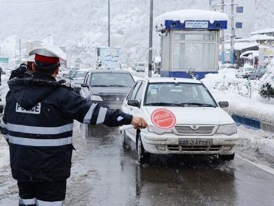 هشدار پلیس راه لرستان درباره لغزندگی جاده‌ها